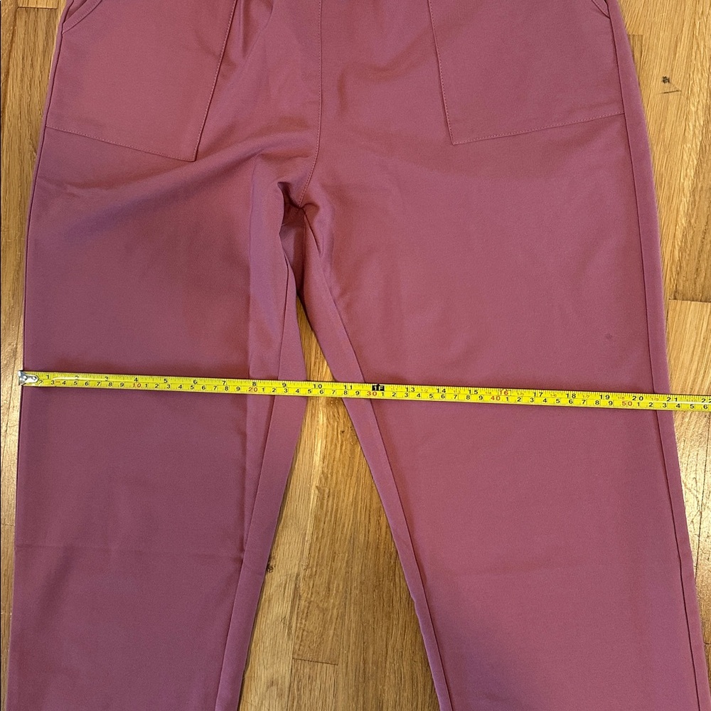 *last chance* Kancy Kole | Women's Tie-Belt Trousers in Taupe and Mauve - Picture 12 of 13